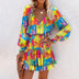 Zoe | Vibrant Floral Mini Dress for Elegant Sophistication - Multicolor