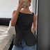 Donna | Women's Square Neck Sleeveless Top - Black