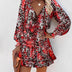 Zoe | Vibrant Floral Mini Dress for Elegant Sophistication - Red