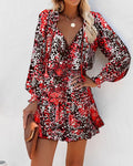Zoe | Vibrant Floral Mini Dress for Elegant Sophistication