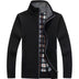 Cyrus Men's Full Zip Knit Jacket - Black