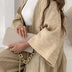 Grynet | Luxurious Pleated Kimono Set - Khaki