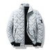 Liam | Men's Quilted Jacket - Modern Slim Fit - Grey
