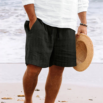 Relaxed Fit Shorts with Drawstring and Pockets