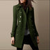Janice | Women's Double-Breasted Mid-Length Coat - Army Green