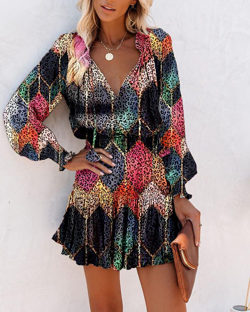 Zoe | Vibrant Floral Mini Dress for Elegant Sophistication