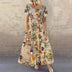 Denise | Elegant A-Line Maxi Dress With Pockets - Orange