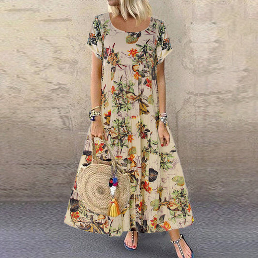 Denise | Elegant A-Line Maxi Dress With Pockets