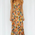 Liliana | Women’s Vibrant Lightweight Flowy Summer Dress - Orange