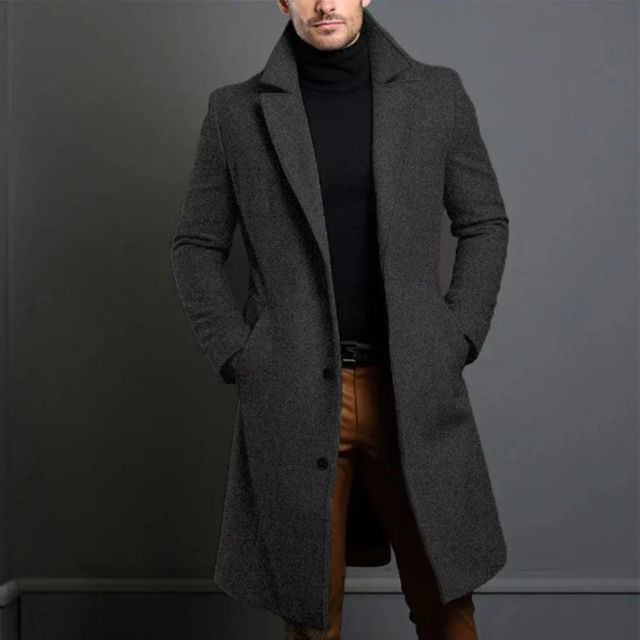 Mason | Men's Long Button-Front Coat