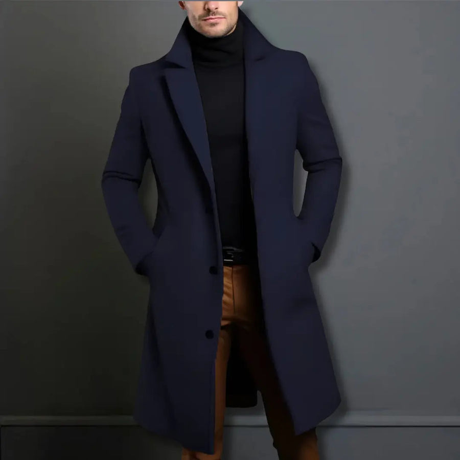 Mason | Men's Long Button-Front Coat