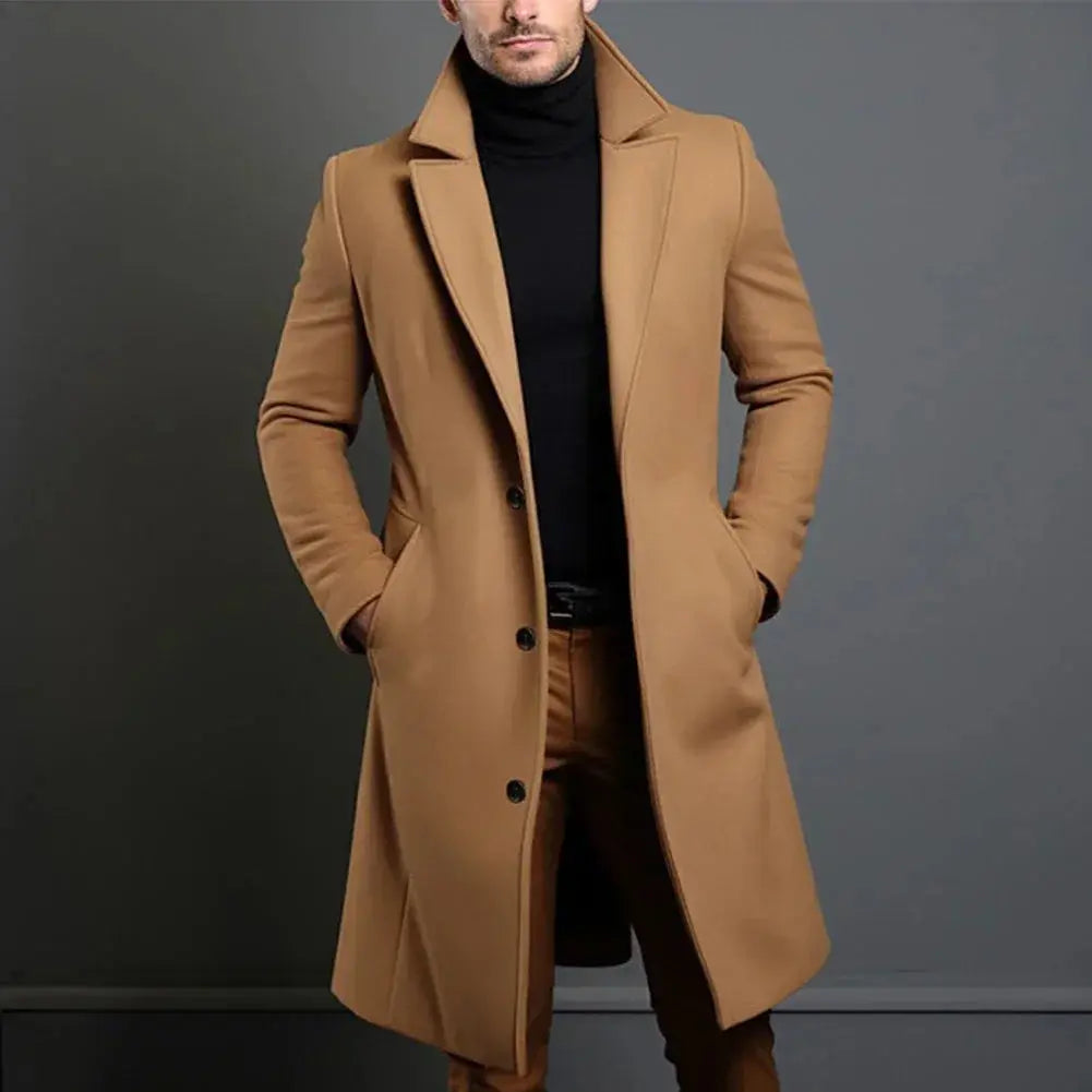 Mason | Men's Long Button-Front Coat