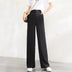Michelle | Lightweight High-Waisted Wide Leg Pants - Black