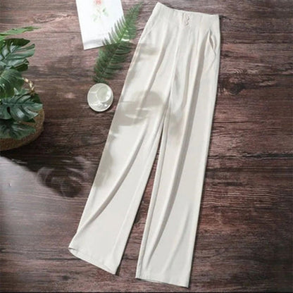 Michelle | Lightweight High-Waisted Wide Leg Pants