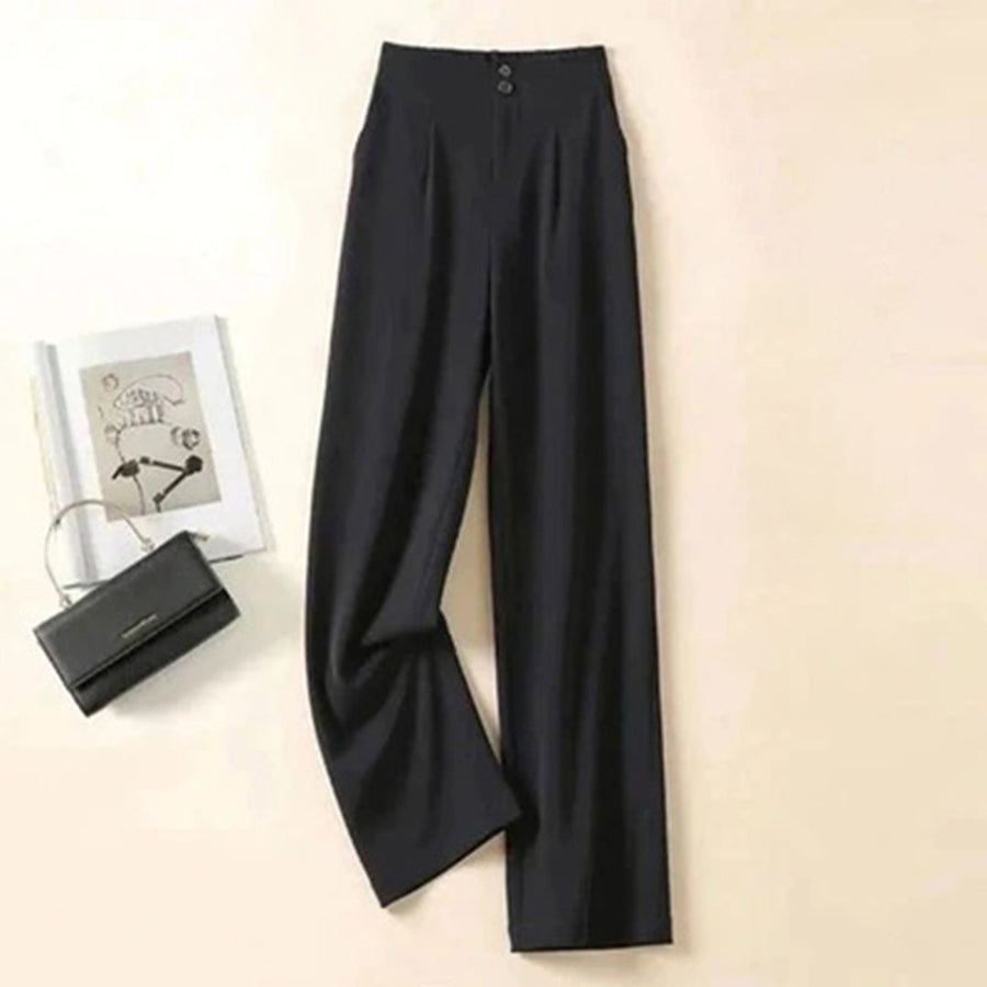 Michelle | Lightweight High-Waisted Wide Leg Pants