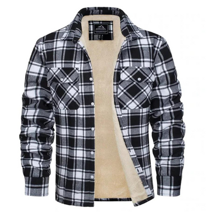 Derrick | Men's Sherpa-Lined Plaid Shirt Jacket