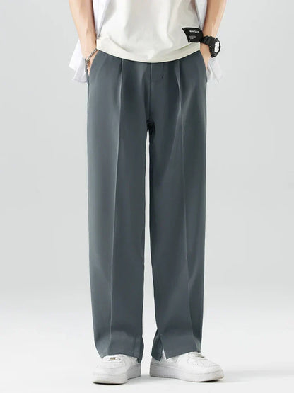 George | Men's Straight Leg Trousers - Relaxed Fit - Soft Fabric
