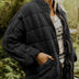 Rasmine | Elegant Quilted Jacket with Zipper - Black
