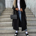 Rhonda | Women's Belted Double-Breasted Overcoat - Black