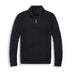 Archie | Men's Cable Knit Quarter-Zip Sweater - Black