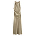 Maricar | Elegant Midi Dress for Women - Khaki