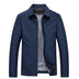 Drake | Men's Zip-Up Casual Jacket - Blue