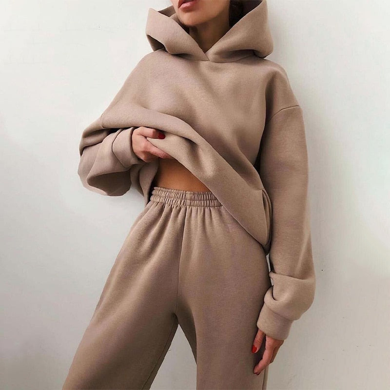 Esther | Women's Luxe Relaxed Fit Hoodie Jogger Set