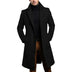 Henry | Men's Slim-Fit Long Formal Coat - Black