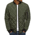 Dale Cotton Jacket with Diamond Pattern - Army Green