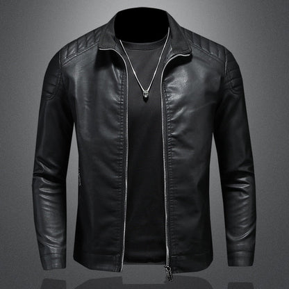 Dawson | Men's Slim-Fit Biker Jacket in Premium Leather