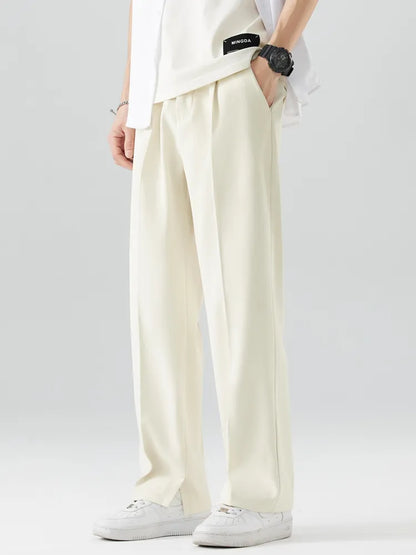 George | Men's Straight Leg Trousers - Relaxed Fit - Soft Fabric
