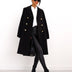 Emily Double Breasted Women's Coat - Black