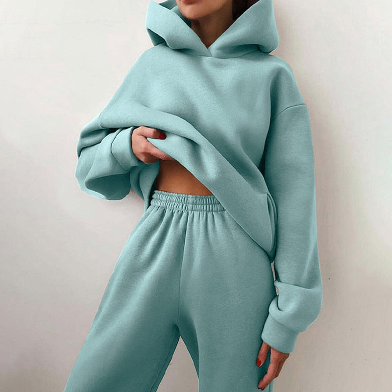 Esther | Women's Luxe Relaxed Fit Hoodie Jogger Set