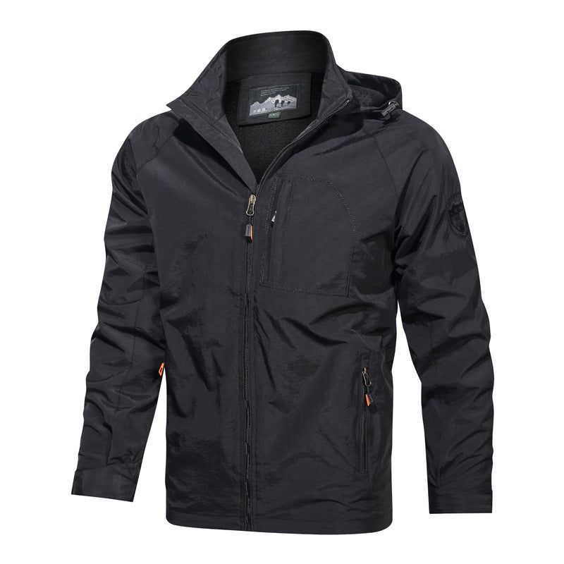 Edison Men's Lightweight Hooded Jacket