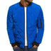 Dale Cotton Jacket with Diamond Pattern - Blue