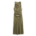 Maricar | Elegant Midi Dress for Women - Green