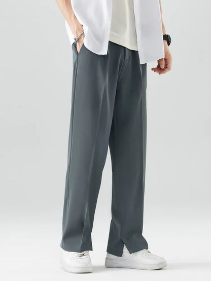George | Men's Straight Leg Trousers - Relaxed Fit - Soft Fabric