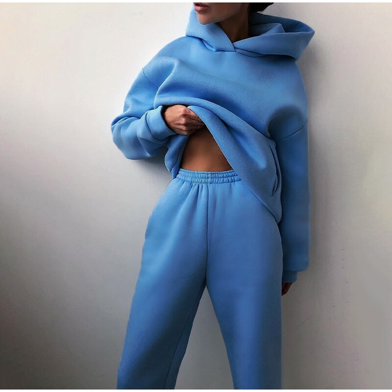 Esther | Women's Luxe Relaxed Fit Hoodie Jogger Set