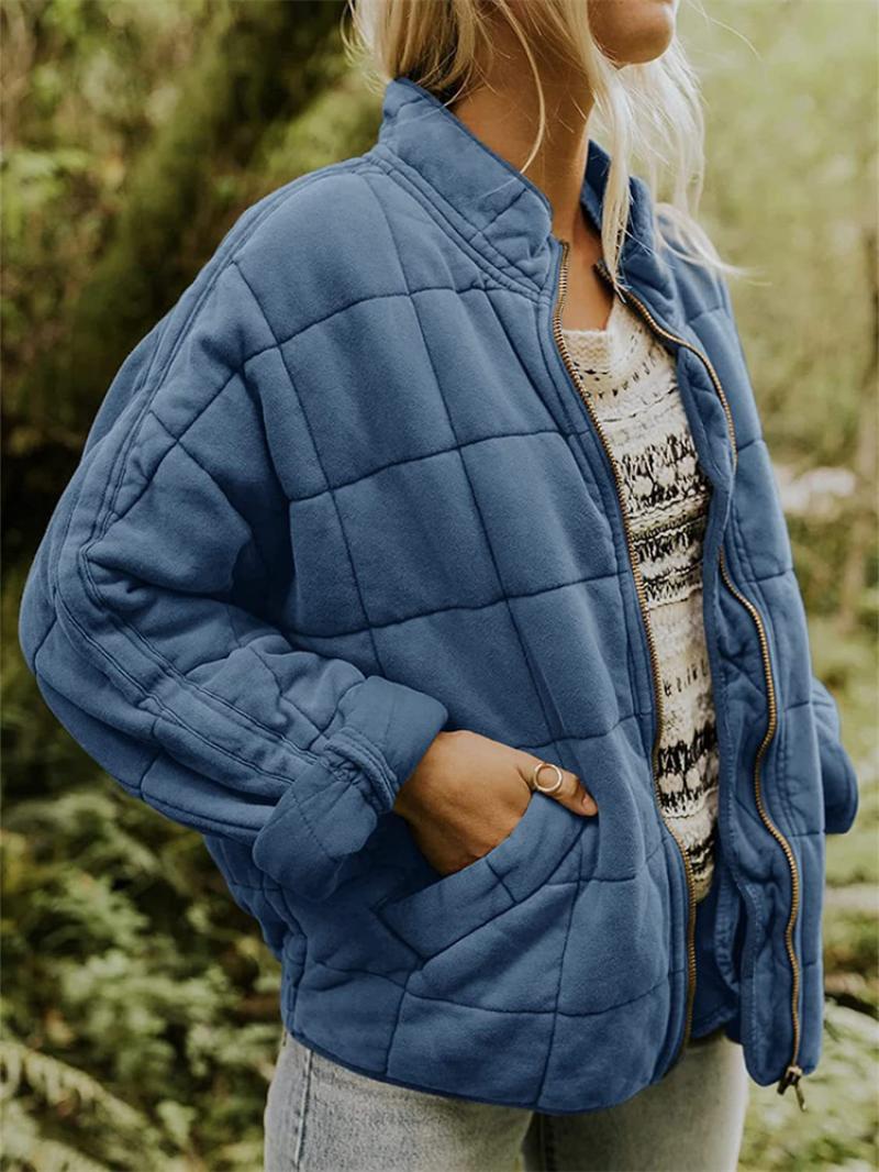 Rasmine | Elegant Quilted Jacket with Zipper