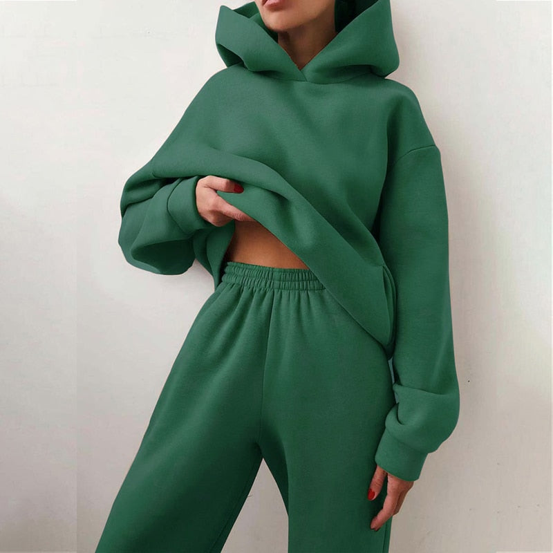 Esther | Women's Luxe Relaxed Fit Hoodie Jogger Set
