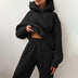 Esther | Women's Luxe Relaxed Fit Hoodie Jogger Set - Black