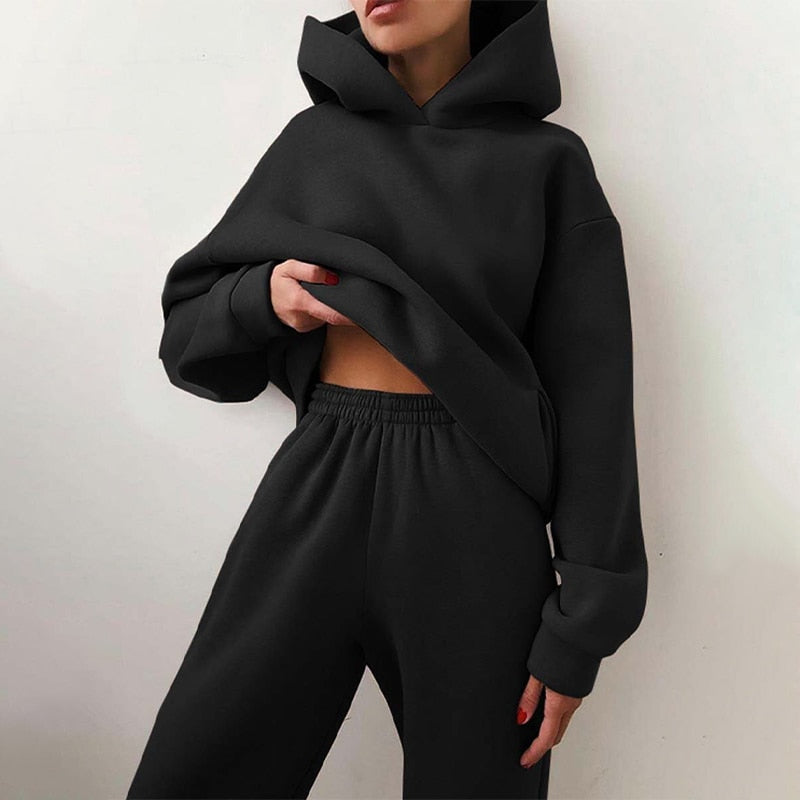 Esther | Women's Luxe Relaxed Fit Hoodie Jogger Set