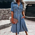Sue | Chic Denim Dress for Any Occasion - Blue