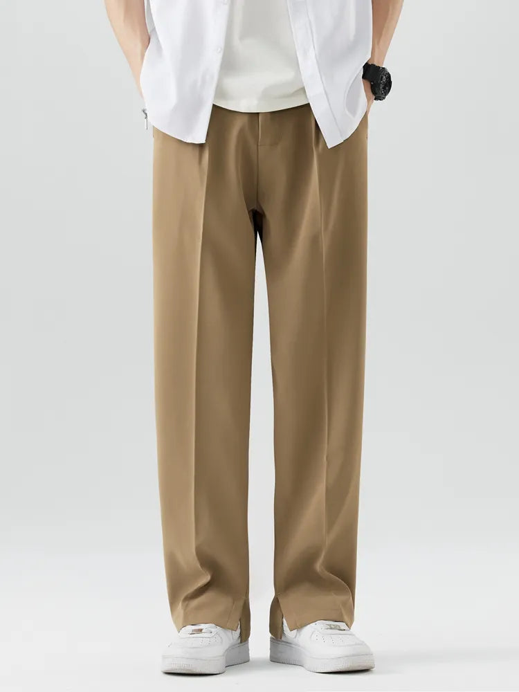George | Men's Straight Leg Trousers - Relaxed Fit - Soft Fabric