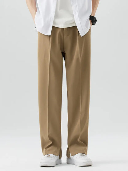 George | Men's Straight Leg Trousers - Relaxed Fit - Soft Fabric
