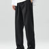 George | Men's Straight Leg Trousers - Relaxed Fit - Soft Fabric - Black