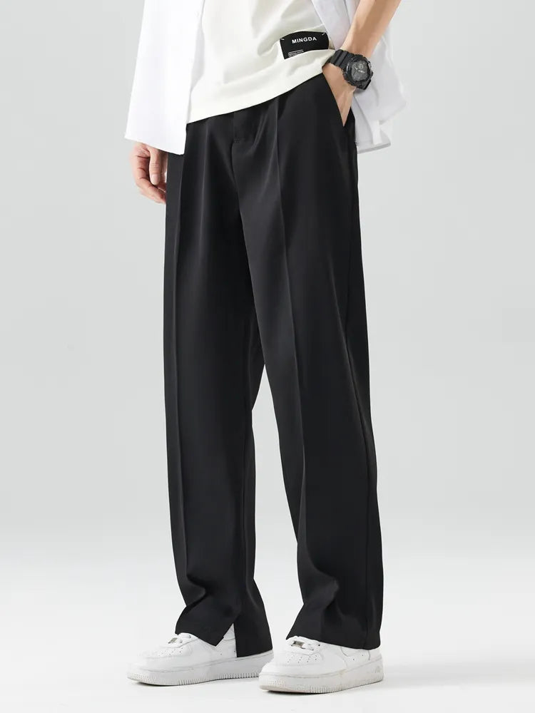 George | Men's Straight Leg Trousers - Relaxed Fit - Soft Fabric