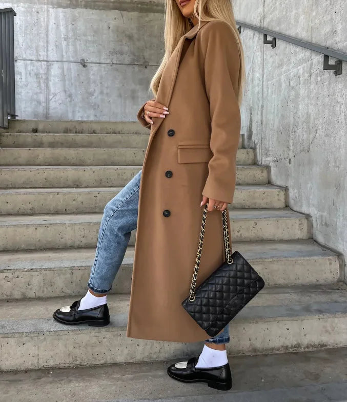 Rhonda | Women's Belted Double-Breasted Overcoat