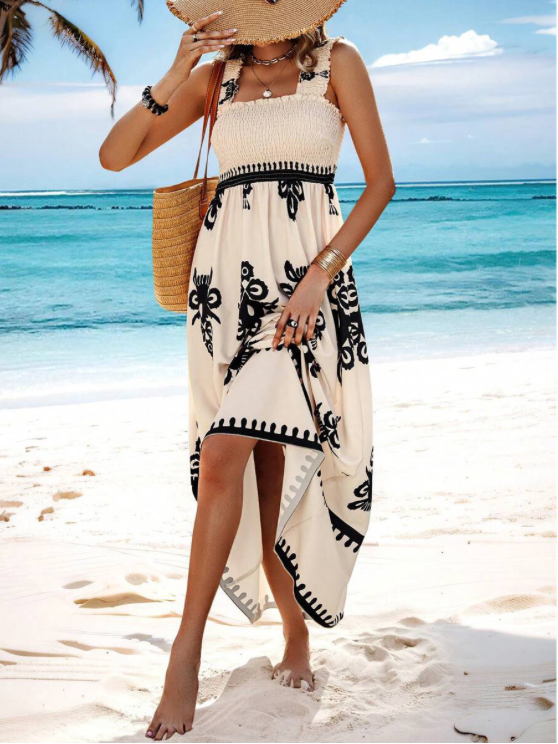 Lauren | Summer Bohemian Long Dress in High-Quality Fabric