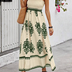 Lauren | Summer Bohemian Long Dress in High-Quality Fabric - Light Green